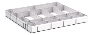20 Compartment Box Kit 100+mm High x 800W x750D drawer Bott Drawer Cabinets 800 x 750 43020771 